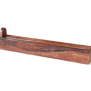 Incense Burner Wood Small with Lift Up Compartment