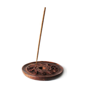 Incense / Cone Burner Wood Hand Carved