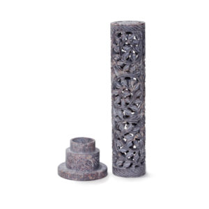 Soap Stone Carved Tower Incense Burner